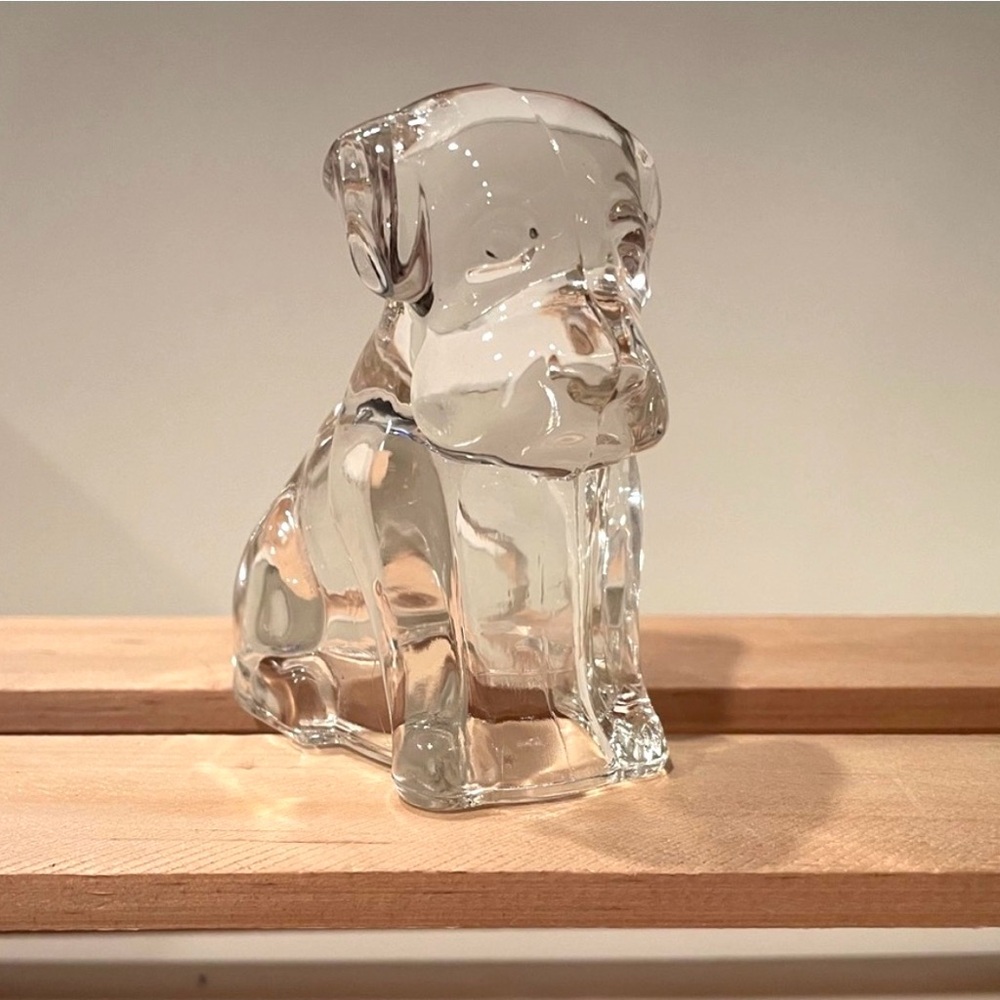 ☀️2/$20 Vintage Federal Glass “Mopey Puppy” Figurine | Circa 1940s | EUC